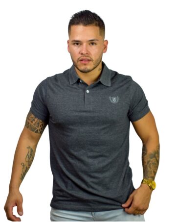 Camiseta Polo gris oscuro para Hombre j1