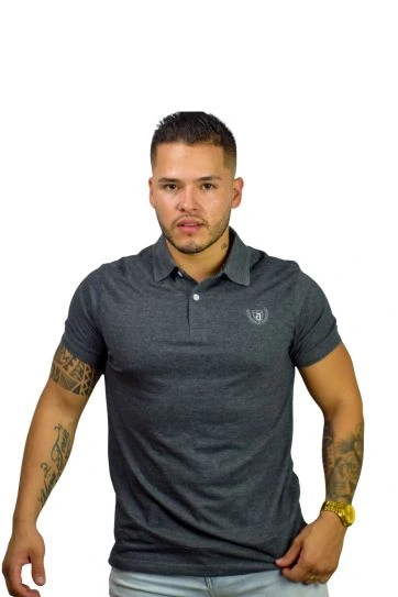 Camiseta Polo gris oscuro para Hombre j1 2 Camiseta Polo gris oscuro para Hombre j1 1