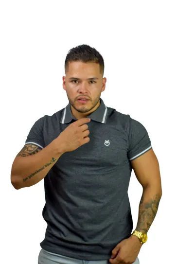Expertos en Camisetas Tipo POLO 51 Camiseta Polo gris oscuro para Hombre j2