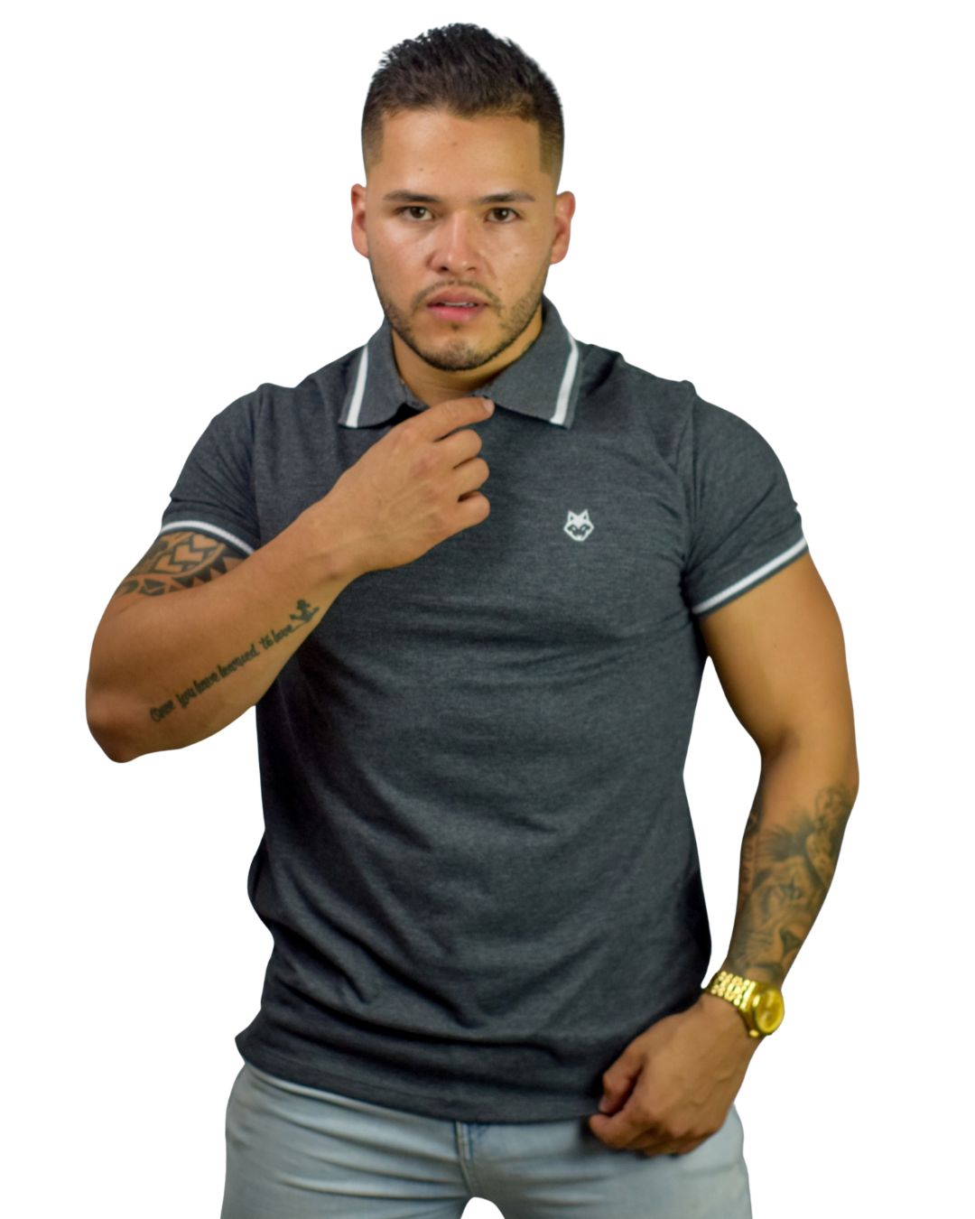 Camiseta Polo gris oscuro para Hombre j2 3 Camiseta Polo gris oscuro para Hombre j2