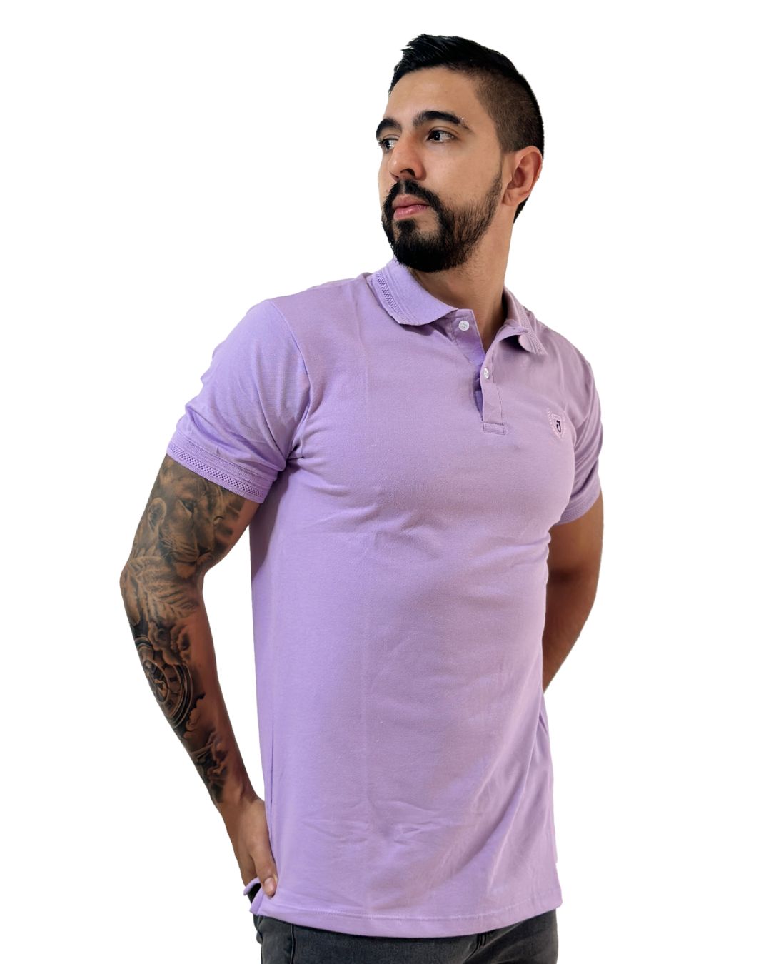 Camiseta Polo lila para Hombre j1 4 Camiseta Polo lila para Hombre j1 - Image 2