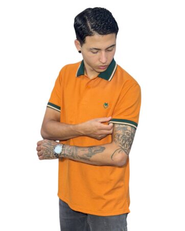 Camiseta Polo naranja para Hombre j8