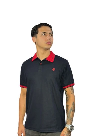 Camiseta Polo negro para Hombre j4 4 Camiseta Polo negro para Hombre j4 - Image 2