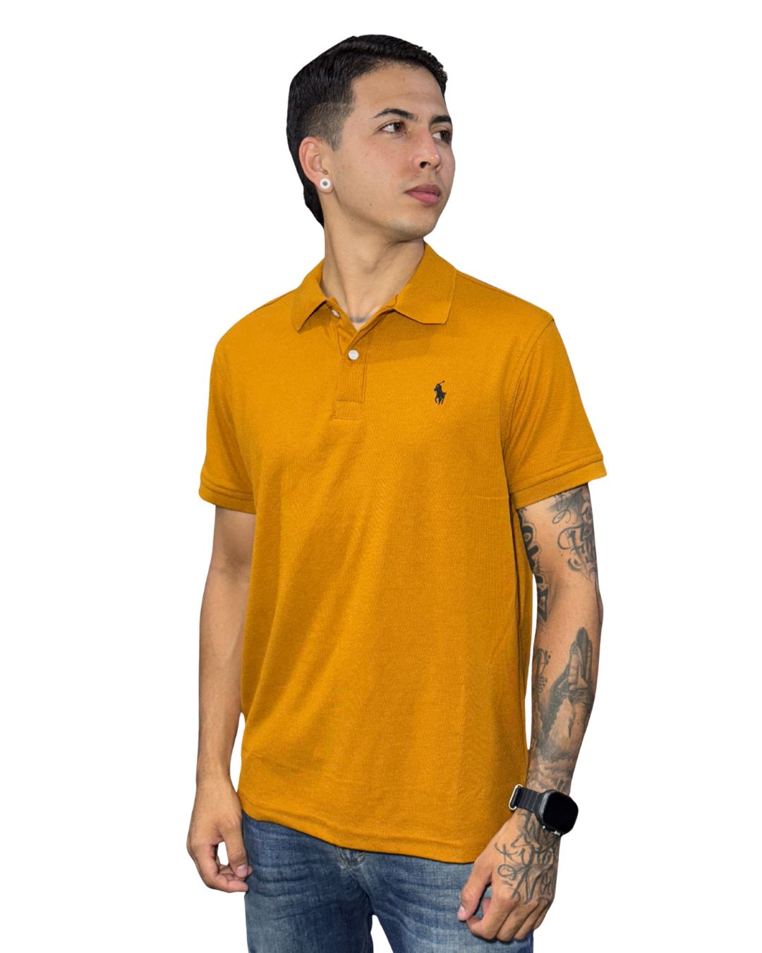 Camiseta Polo ocre para Hombre ref1 4 Camiseta Polo ocre para Hombre ref1 - Image 2