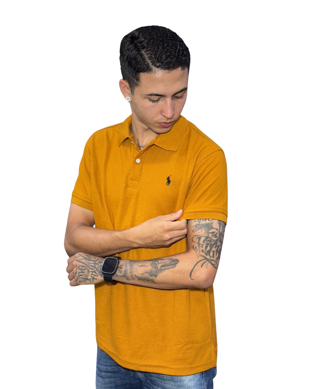 Camiseta Polo ocre para Hombre ref1 3 Camiseta Polo ocre para Hombre ref1