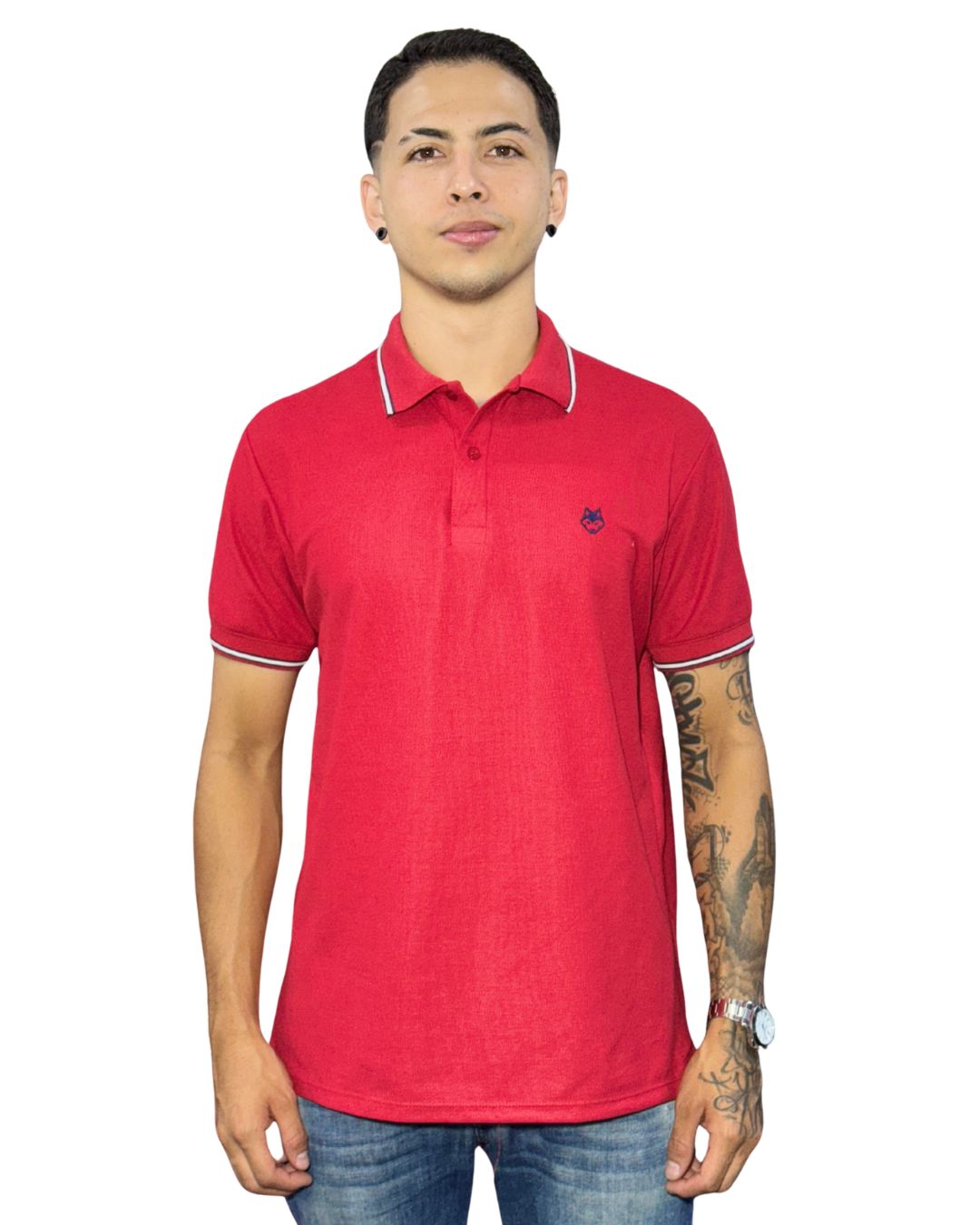 Camiseta Polo rojo para Hombre j8 4 Camiseta Polo rojo para Hombre j8 - Image 2