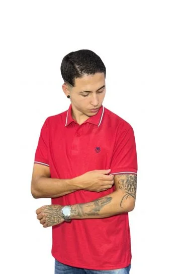 Camiseta Polo rojo para Hombre j8 4 Camiseta Polo rojo para Hombre j8 - Image 2