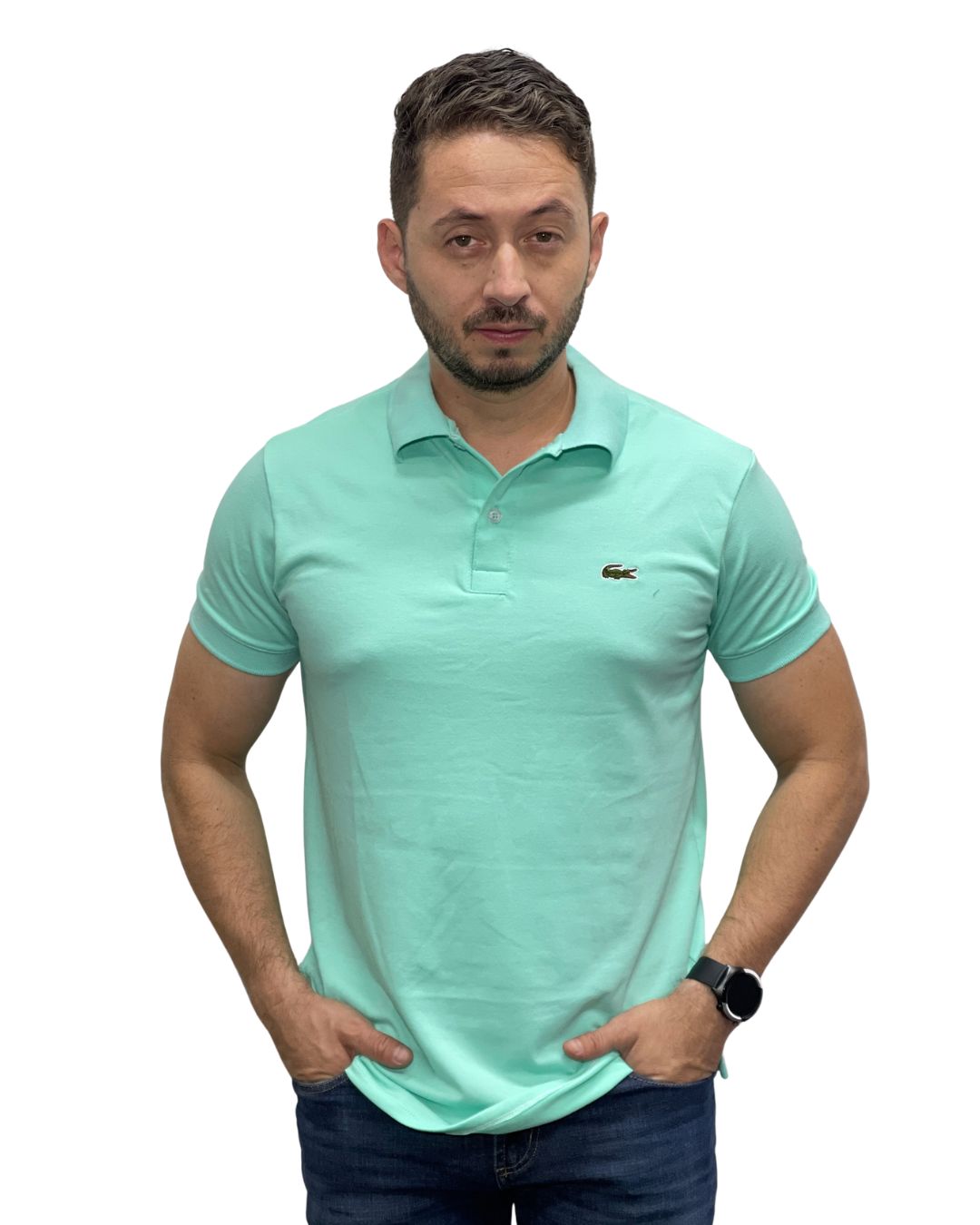 Camiseta Polo verde menta para Hombre ref 13 4 Camiseta Polo verde menta para Hombre ref 13 - Image 2