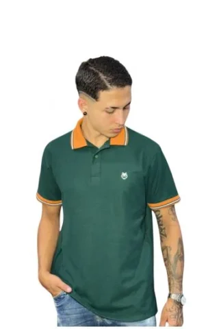 Expertos en Camisetas Tipo POLO 157 Camiseta Polo verde pino para Hombre j8