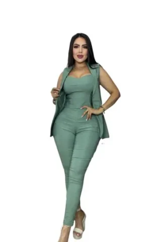 Conjunto Mujer 3 Prendas Chaleco 2093