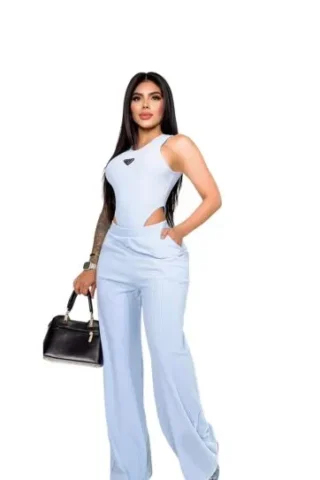 Conjunto Mujer Body y Pantalón Prada