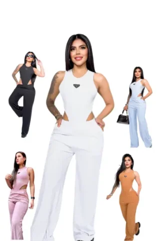 Conjunto Mujer Body y Pantalón Prada
