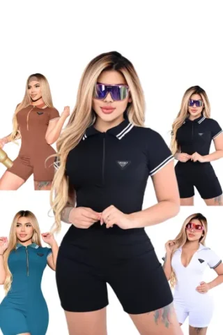 Enterizo mujer Baiker Polo