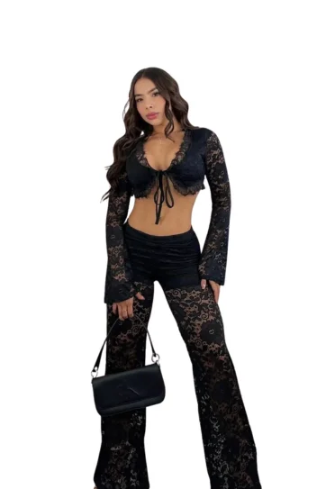 conjunto mujer Blonda Blusa Amarrar Ruby