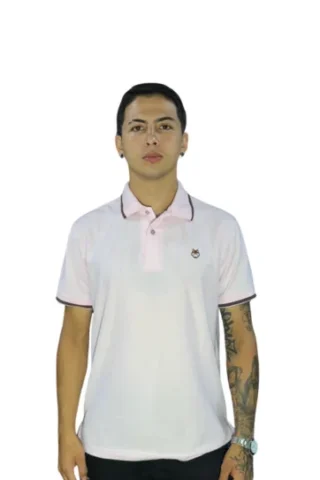 Expertos en Camisetas Tipo POLO 149 Camiseta Polo rosado para Hombre j8