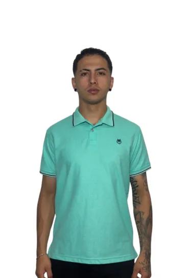 Expertos en Camisetas Tipo POLO 83 Camiseta Polo verde menta para Hombre j8