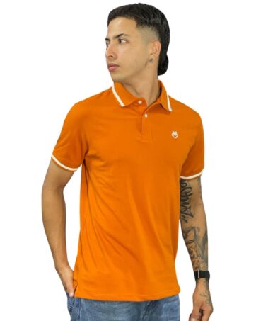 Camiseta Polo terracota para Hombre j2