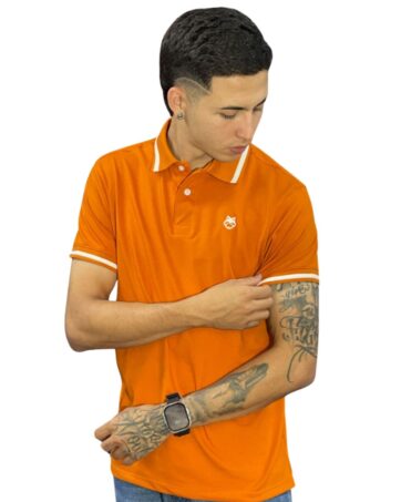 Camiseta Polo terracota para Hombre j2