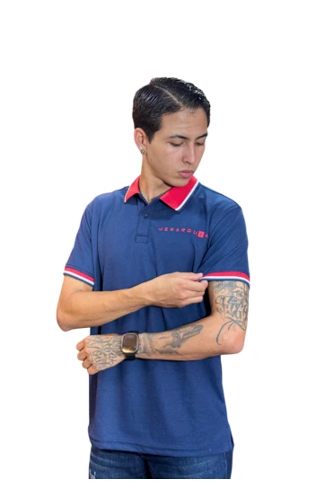 Expertos en Camisetas Tipo POLO 33 Camiseta Polo azul oscuro para Hombre j21