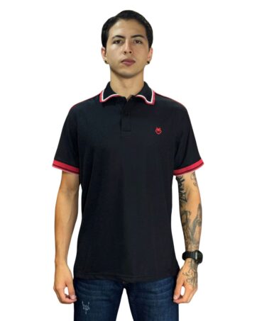 Camiseta Polo negro para Hombre j20