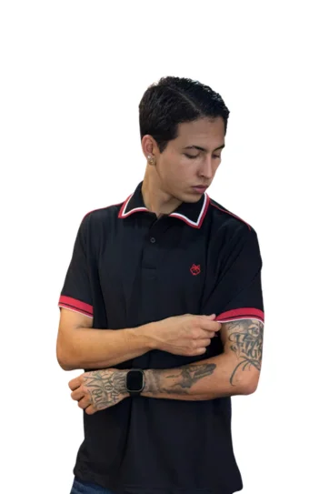 Expertos en Camisetas Tipo POLO 25 Camiseta Polo negro para Hombre j20