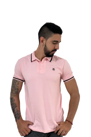 Expertos en Camisetas Tipo POLO 23 Camiseta Polo rosado para Hombre j2