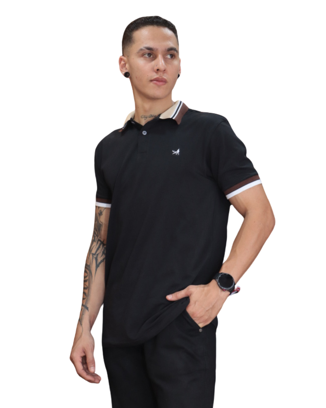 Camiseta Polo negro para Hombre j22 3 Camiseta Polo negro para Hombre j22