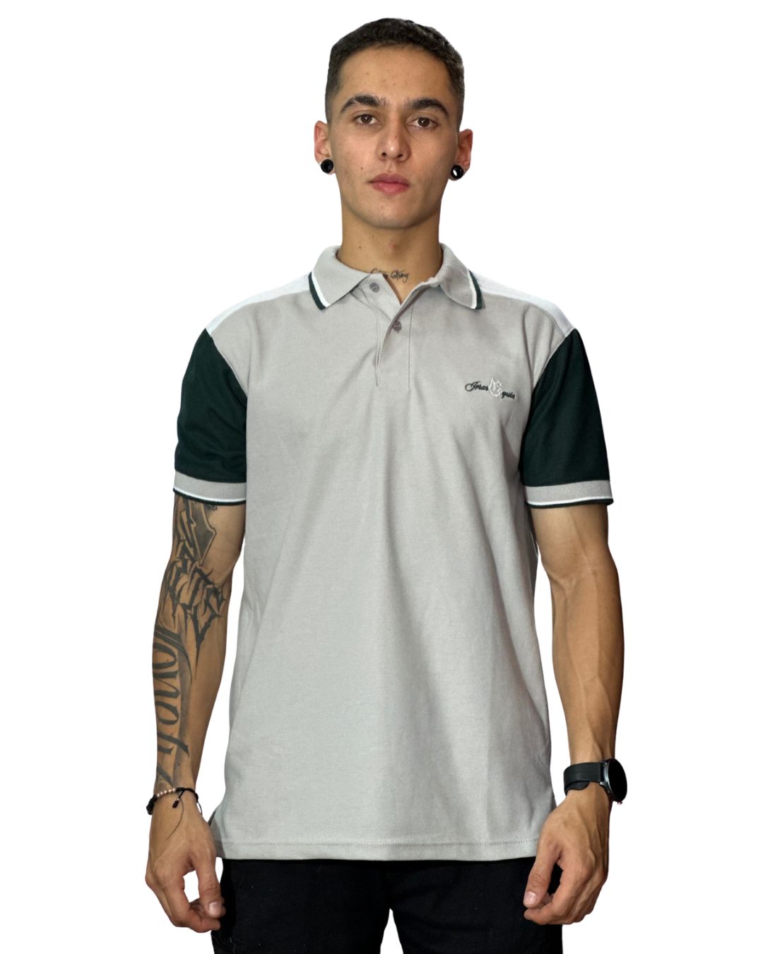 Camiseta Polo gris verde para Hombre j6 2 Camiseta Polo gris verde para Hombre j6