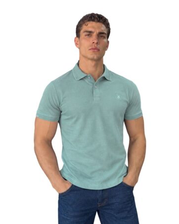 Camiseta Polo pistacho para Hombre j1