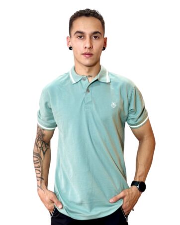 Camiseta Polo pistacho para Hombre j2