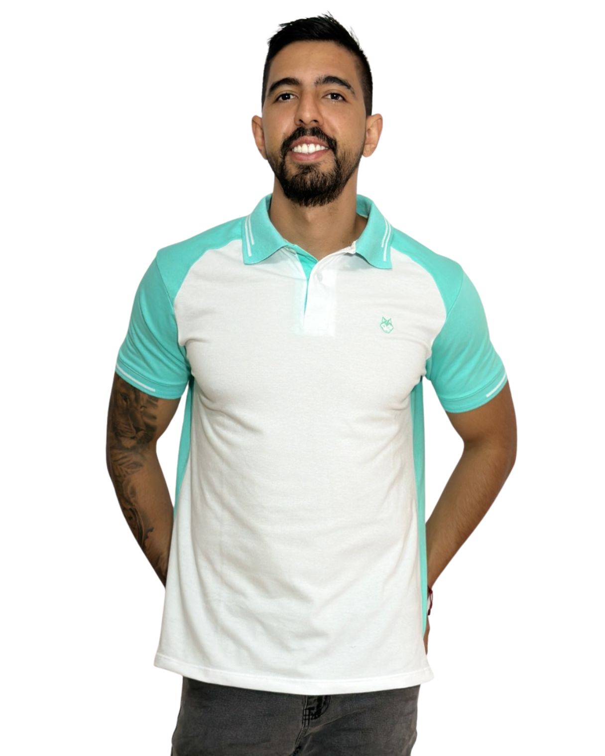 Camiseta Polo blanco verde menta para Hombre j9 2 j9 blanco v menta 1